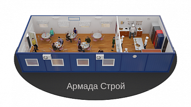 Модульная столовая 15х6