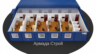 Модульное здание cэндвич